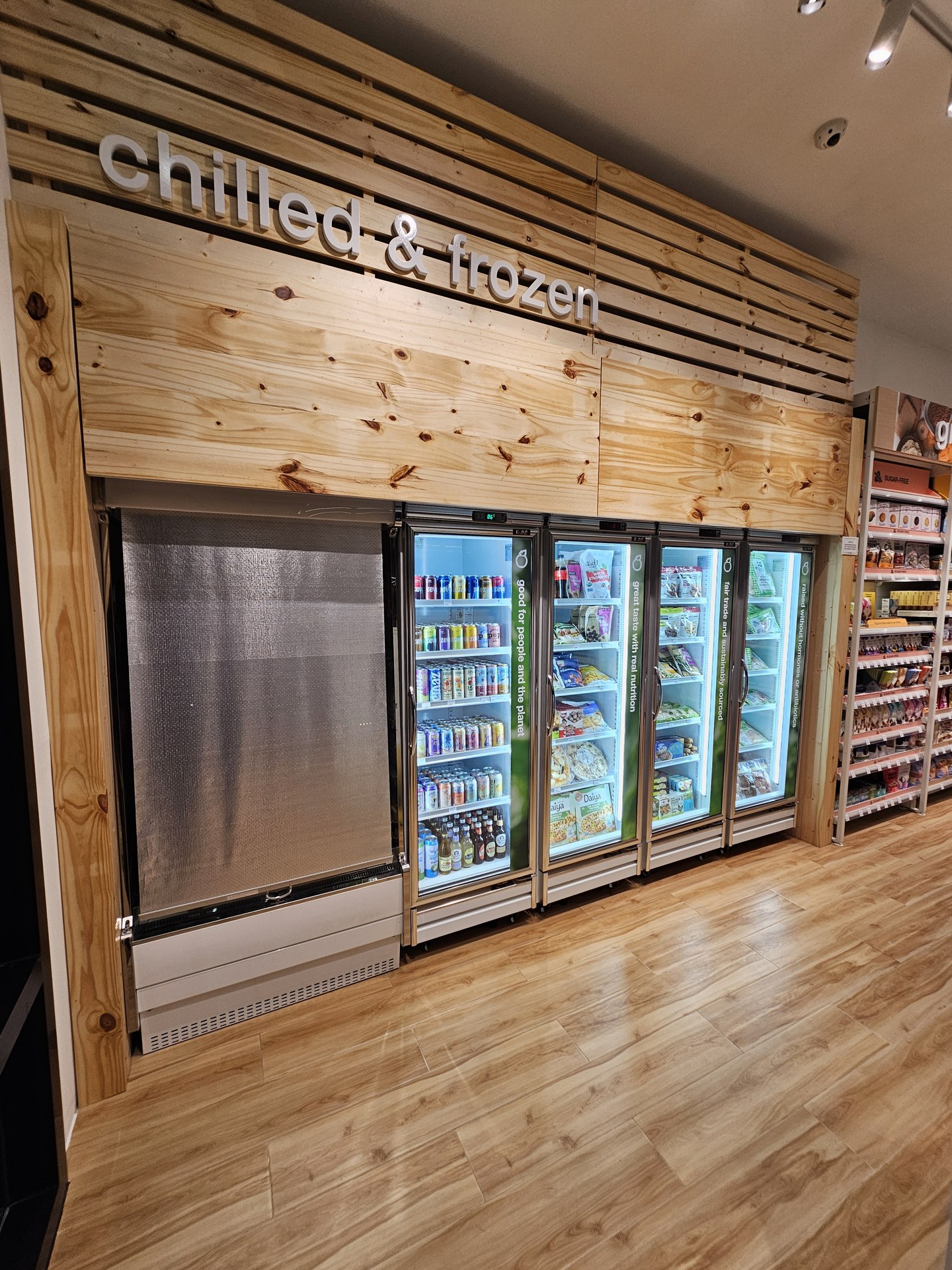 Refrigeration display wall at Healthy Options SM JMall.