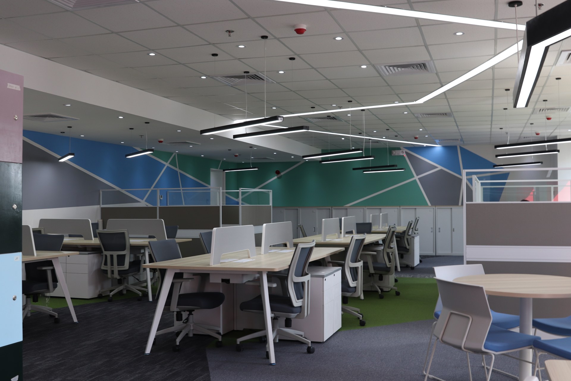 Workstation area at the Manila Water Cebu office.